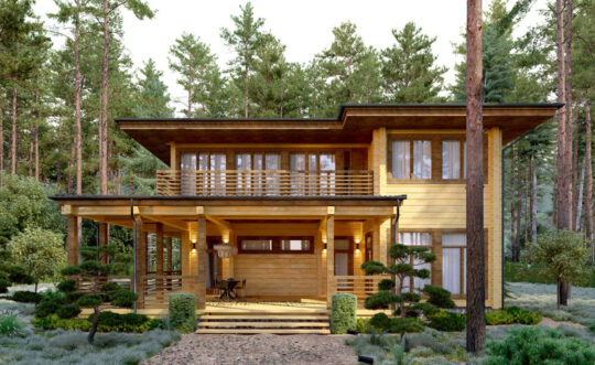 Solid Wood House #CLT-251